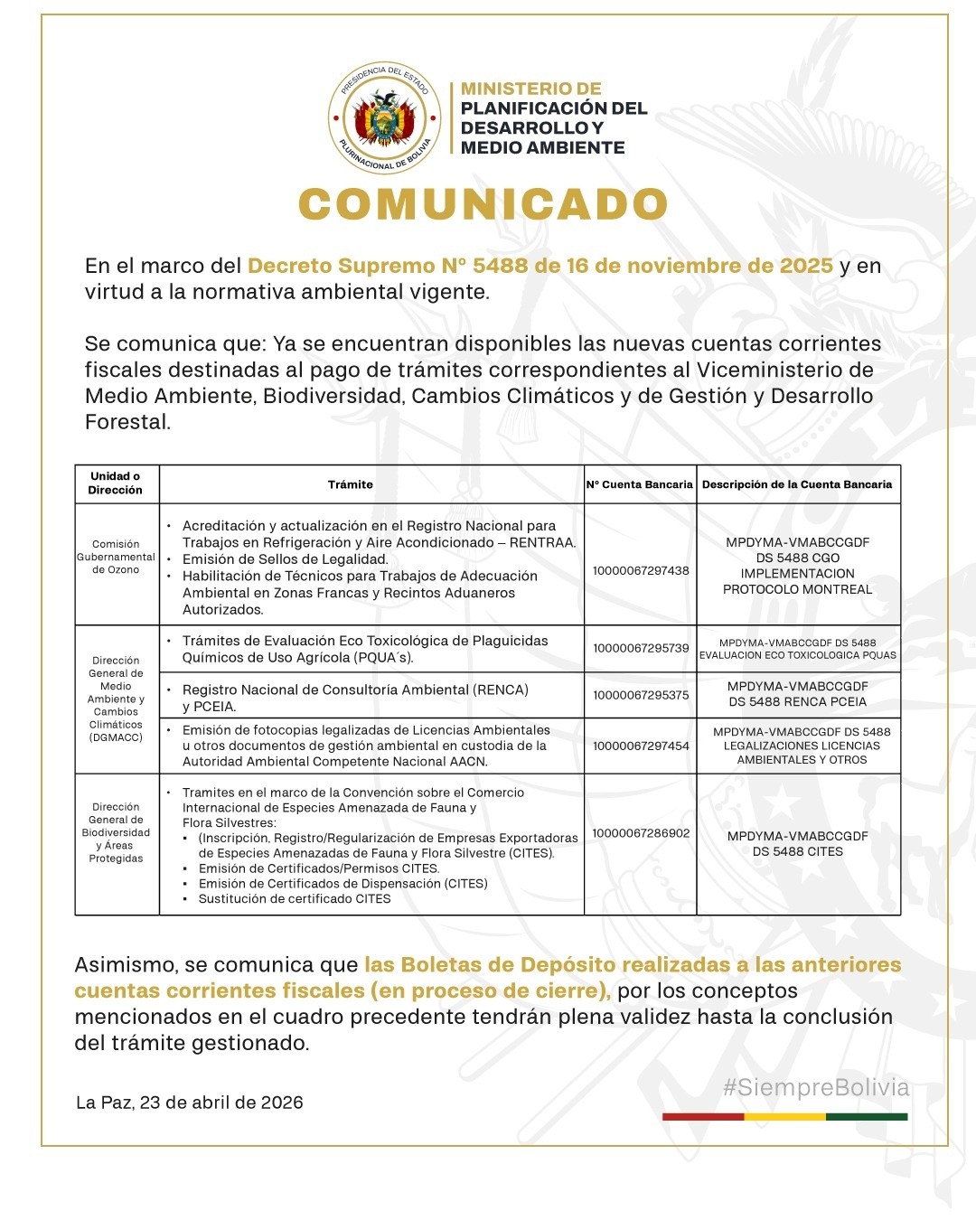 Comunicado